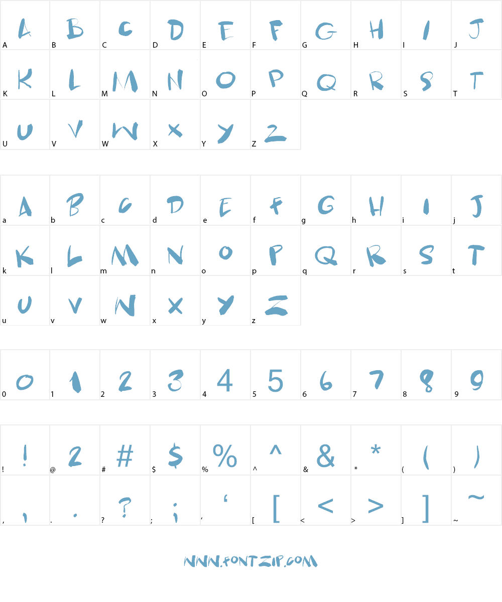 Skulduggery DEMO Font Character